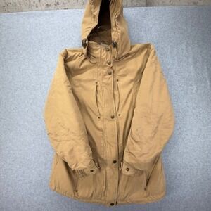 Cabelas Womens Tan Insulated Hooded Parka Jacket Size Large Regular 912127